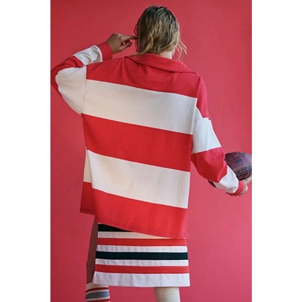 New Free People Rugby Tunic Layer Size Large - Picture 4 of 8